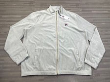 Fila Ravid Jacket Fleece Full-Zip Mens Size 2XL LM23C422 Long Sleeve Gray 88