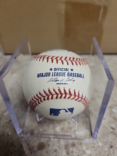 Geoff Jenkins Autographed Mlb Baseball W/holder Jsa AUCTION LETTER Milwaukee Bre - Picture 2 of 3