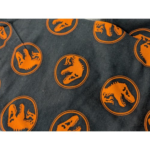 Jurassic World Kinder Schlafanzug Langarm - Design Orange und Schwarz - Bild 6 von 7