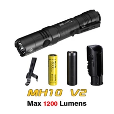 NITECORE MH10 V2 LED 1200 Lumen USB-C Rechargeable EDC Flashlight Torch