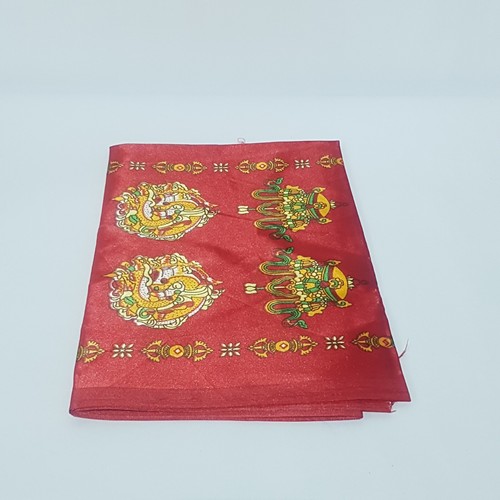 Juego de 10 Piezas, Bufanda Khada Oración Estampada Tibetana Bendición Khata Bufanda Ceremonial - Imagen 6 de 7
