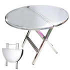 Portable Folding Table - Stainless Steel, Anti-Rust, Indoor/Outdoor