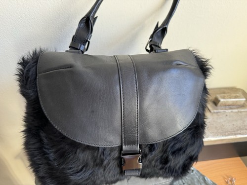 Y-3 YOHJI YAMAMOTO für ADIDAS SCHULTERTASCHE ECHT SCHAFFELL GROSS SCHWARZ NEU - Bild 14 von 23