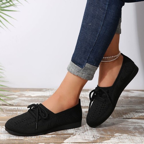 Ladies Loafers Low Top Flats Women's Comfort Round Toe Casual Shoes Walking Cozy - Picture 18 of 28
