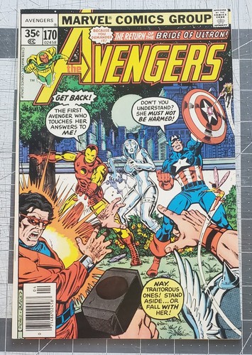 Avengers #170 (Marvel Comics April 1978) George Perez Art VF - Picture 1 of 5