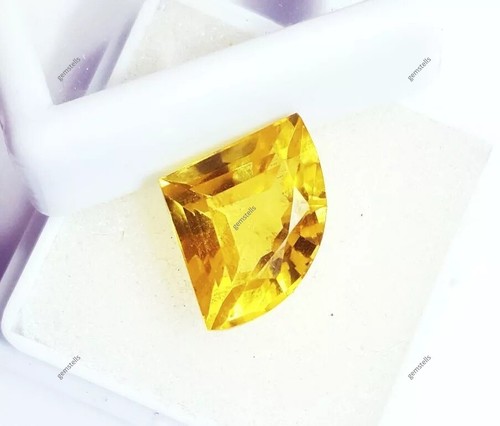 Natural Yellow Sapphire CERTIFIED 8.23 Ct Color Fancy Cut Loose Gemstone - Picture 5 of 13