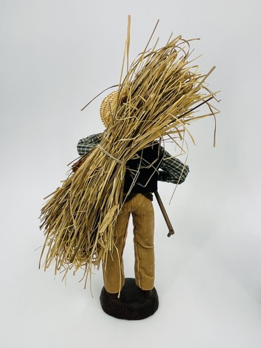 Bambole vintage S Peirano terracotta francese coppia donna uomo raccolta lavanda - Foto 8 di 18