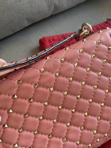 Valentino Rockstud Spike.Up Flap Bag Quilted Leather Medium - Picture 7 of 12