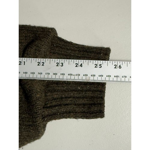 Vintage Orvis Wool Cashmere Sweater Jacket Mens XXL 2XL Green Suede Patches - Picture 9 of 11