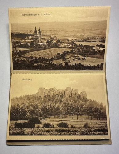Germany Banz Castle, Main Valley 1929 Antique Postcard Folder 10 Cards Photo  - Picture 4 of 10