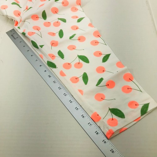 Cat And Jack Girl's Size XXL 18 White Cherry Pants New With Tags - Picture 7 of 10