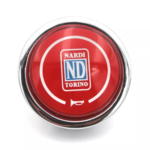 Nardi Red Italy Torino Steering Wheel Horn Button Classic Single Universal - Picture 2 of 6