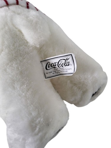 Oso Coca-Cola 1996 vintage como se ve en la televisión con etiquetas - Imagen 5 de 5