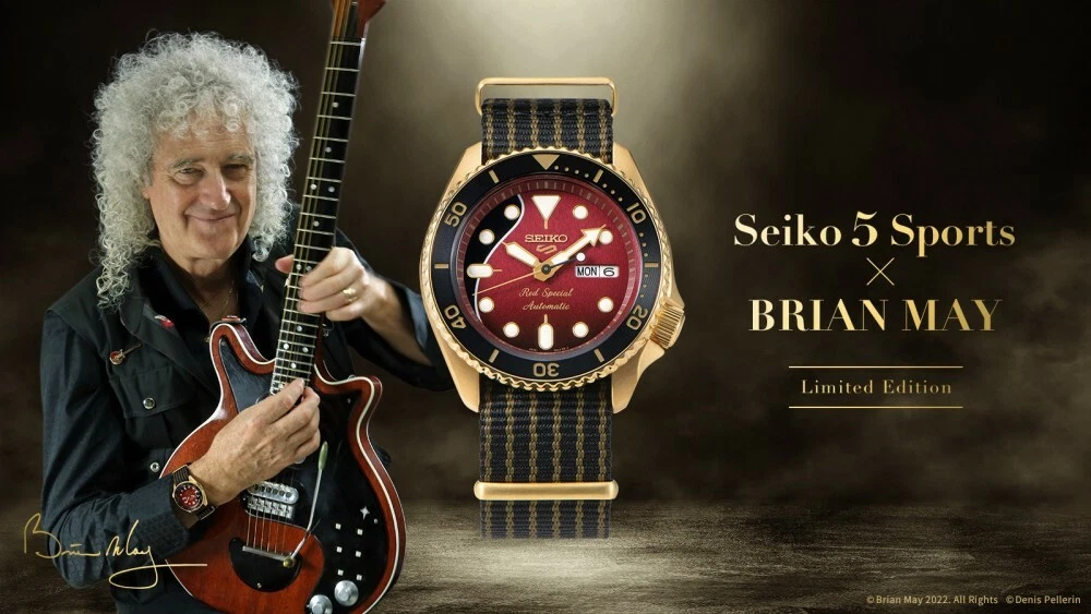 Seiko 5 Sports Queen Brian May SBSA160 2nd Limited Edition Model