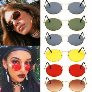 Oval Sunglasses Vintage Glasses Trendy Sunglasses Ladies Retro Shades Summer