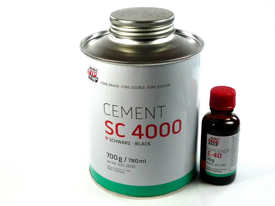 REMA TIP TOP Tip Top Cement SC 4000 schwarz 700g + Härter 30g,Gummi Neoprenkleber>5252600-30<