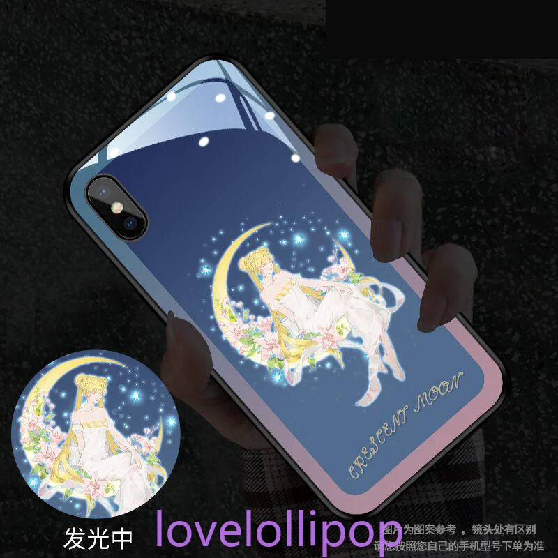 Funda protectora de teléfono LED Shine Princess iluminada para iPhone AIR 17 16 15 14 Pro Max Foto 4 de 4