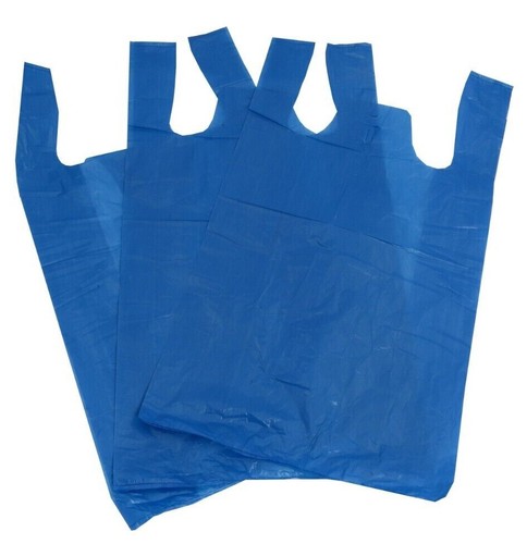 "BOLSAS DE TRANSPORTE CHALECO DE PLÁSTICO DE ALTA CALIDAD AZUL O BLANCO 11""x17""x21"" *TODAS LAS OPCIONES* - Imagen 7 de 7