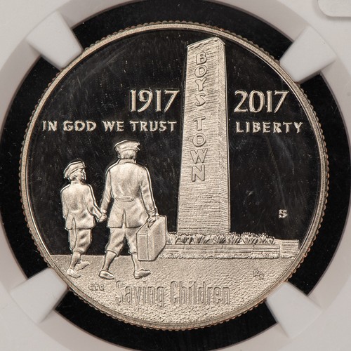 2017-S 50c Boys Town Commemorative Half Dollar - NGC PF 69 UC - SKU-X5708 - Picture 3 of 4