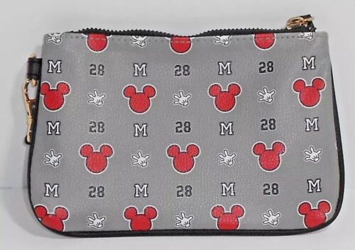 Disney Mickey Mouse Gris Rojo Mickey Blanco Guantes Muñequera Cartera - Imagen 2 de 2