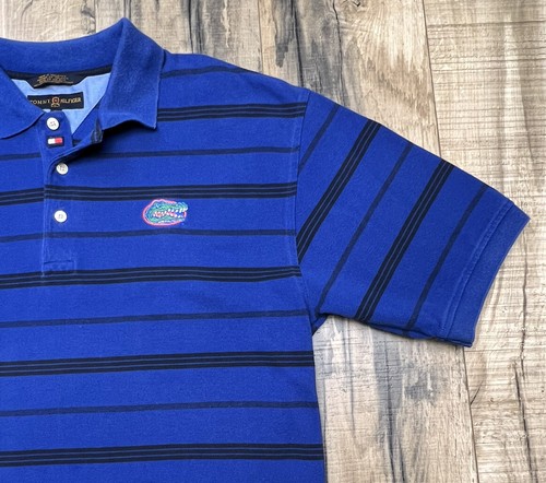 Polo Tommy Hilfiger Golf Rayas Azules UF Fútbol XL NCAA VINTAGE Florida Gators. - Imagen 3 de 12
