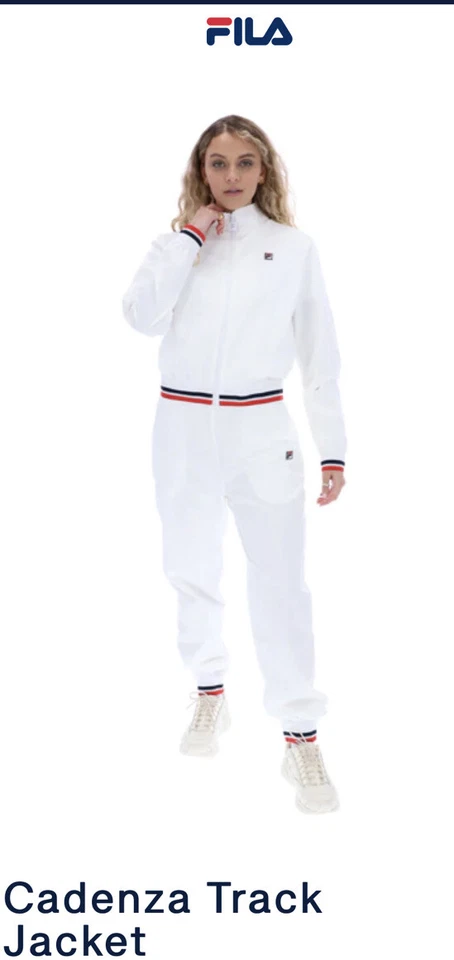 women’s Fila Cadenza Funnel Neck Track Jacket - Image 4 of 4