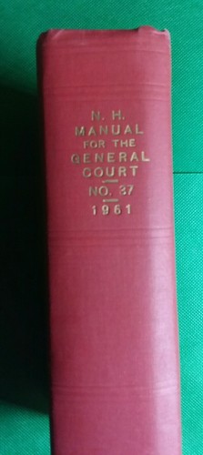 N.H. Manual For The General Court No. 37 1961 Senator Nathan Battles - Imagen 2 de 6