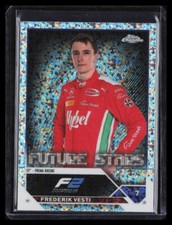 2023 Topps Chrome Formula 1 Frederik Vesti #70 Mini Diamond SN /299