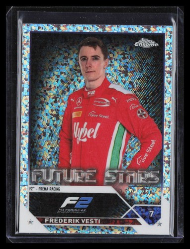 2023 Topps Chrome Formula 1 Frederik Vesti #70 Mini Diamond SN /299 - Picture 1 of 2