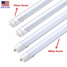 8FT LED Tube Light T8 T12 Single Pin FA8 Bulbs 45W 65W 90W 8Foot LED Shop Light