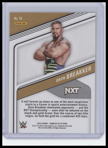 2023 Donruss Elite WWE #78 Bron Breakker - Picture 2 of 2
