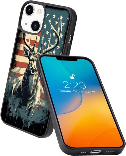 usa flag Buck deer Camo For iPhone SE XS XR Max 5 6 7 8 Plus Anti scratch Cover - Picture 8 of 25