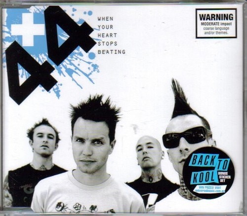 +44 When Your Heart Stops Beating CD SINGLE + Stickers BLINK 182 BRAND NEW - Picture 1 of 2