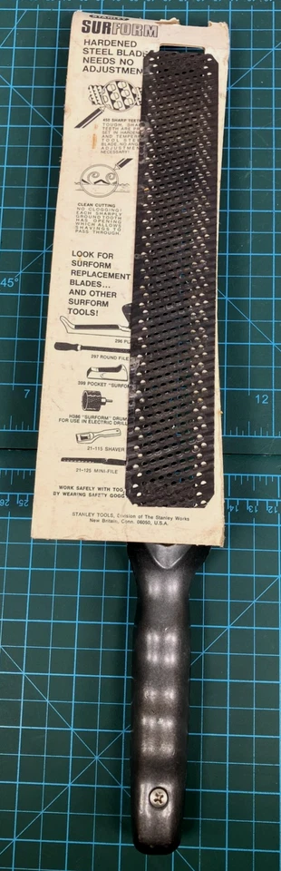 Stanley Surform File 21-295 No. 295 Rasp Tool With Handle Surface Shaver NOS - Image 4 of 4