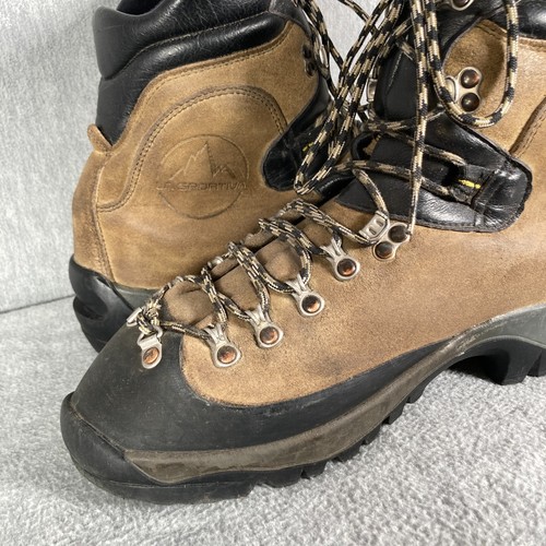 LA SPORTIVA Makalu Bergstiefel Herren 10,5/44 hellbraun schwarz Leder Italien - Bild 16 von 24