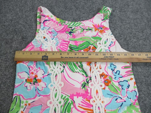 Lilly Pulitzer Dress Girls Medium Floral A-Line Sleeveless Summer Party Casual - Picture 4 of 14