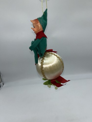 De colección 1950 Delta Japón Rodillera Elfo Ornamento Pixie Elfos Fieltro Navidad 1E - Imagen 4 de 13