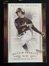 2015 Panini National Treasures College /99 Dustin Pedroia #39 Boston Red Sox