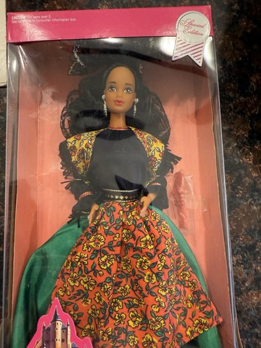 RARE 1991 Barbie Spanish Dolls Of The World New In Box Vintage - Picture 4 of 7