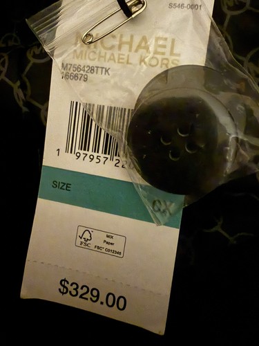 Michael Kors Damen Trenchcoat Größe 46/48 Schwarz Neu Etikett VK 370,- Euro - Bild 7 von 8