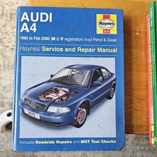Audi A4 Petrol & Diesel (95 - 00) Haynes Repair Manual by A K Legg