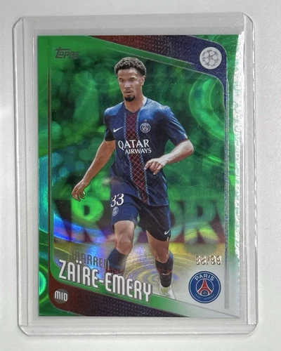 Topps 2025-26 UEFA Club Competitions Warren Zaire-Emery PSG #170 /99 Parallel