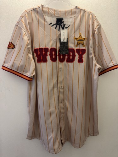 Disney Pixar Toy Story Woody Baseball Jersey — BoxLunch Exclusive Size: 2XL