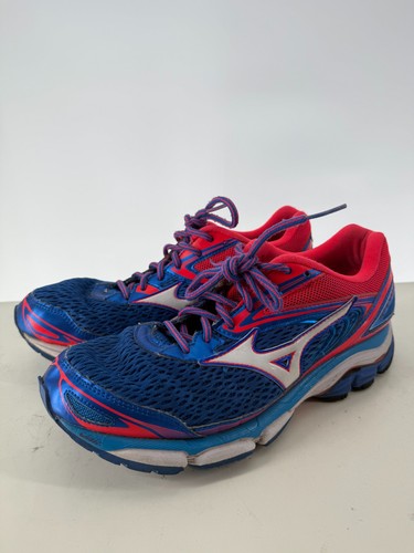 Mizuno Wave Inspire 13 Low Top Lace-Up Running Sneaker Shoes Blue Red Size 10.5 - Picture 1 of 7
