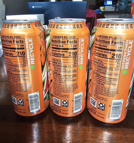 🥭New Limited Edition Mountain Dew Little Caesars MANGO RUSH Sweet Heat (3 Cans) - Picture 3 of 4