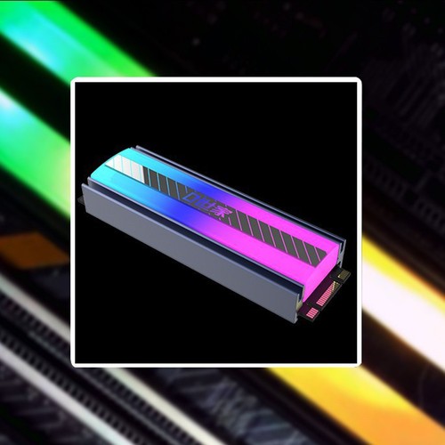 M.2 2280 NVME SSD Heatsink M2 Radiator 5V 3Pin ARGB Aluminum Alloy Solid9201 - Afbeelding 5 van 7