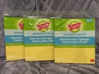 (3-2pk)-3M Scotch-Brite 7.8" x 6.8" Absorbent Cloth For Dishes & Counters 9055