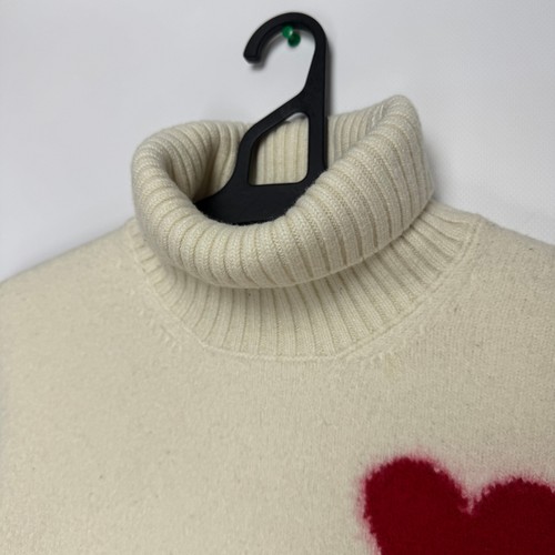Ami Alexandre Mattiussi Rollkragen Pullover Pulli Wolle Japanese Big Logo XS - Bild 11 von 24