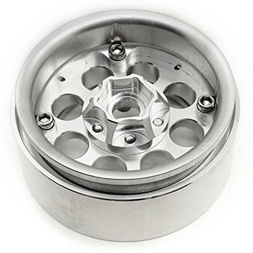 Cerchi in alluminio Beadlock da 1,9 pollici 4 pezzi per assiale SCX10 SCX10-II III TRX4 - Foto 6 di 6
