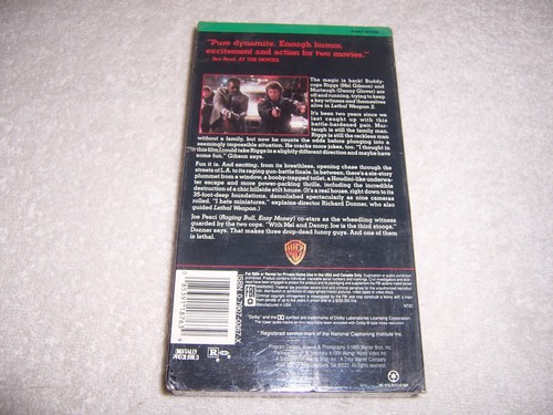 Lethal Weapon II VHS Video NEW SEALED WITH WATERMARK Mel Gibson Danny Glover - Picture 3 of 3